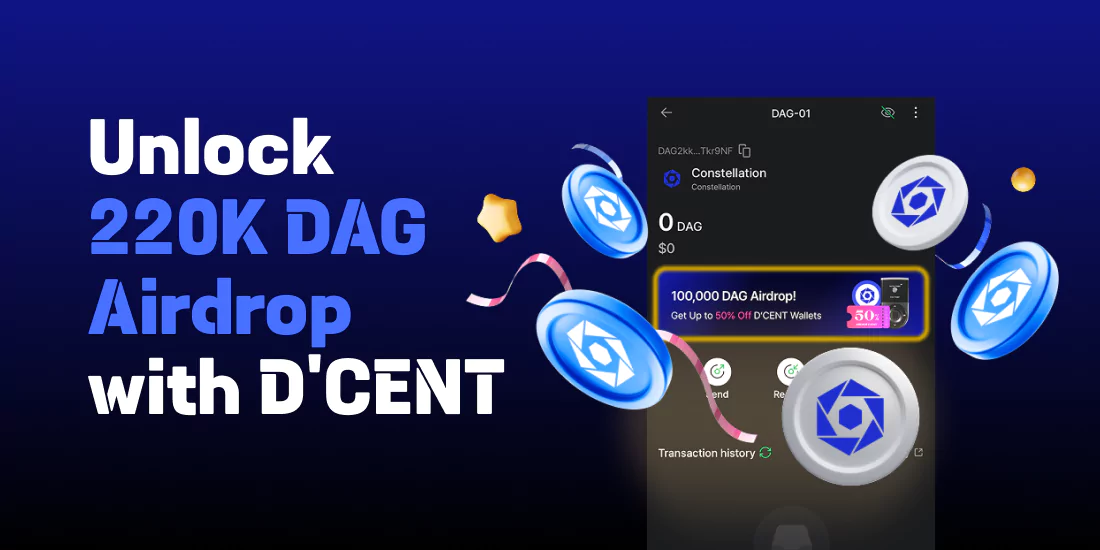 Best Wallet for DAG? D’CENT Offers up to 50% Off + Airdrop Guide