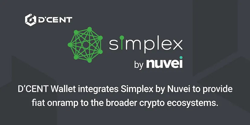 D’CENT Wallet integrates Simplex by Nuvei to provide fiat onramp to th