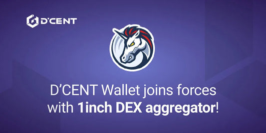 D’CENT Wallet joins forces with 1inch DEX aggregator!