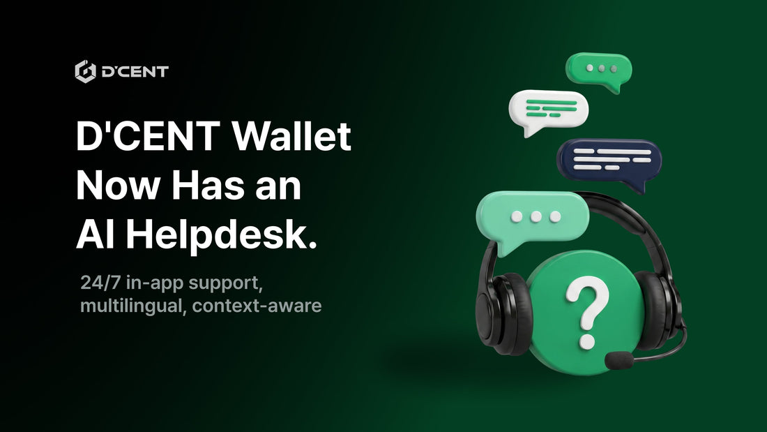 D'CENT Wallet Now Has a 24/7 In-App AI Helpdesk