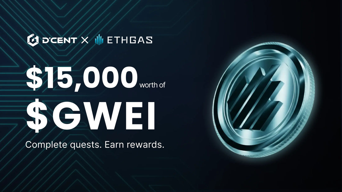 D’CENT x ETHGas: Earn GWEI Rewards