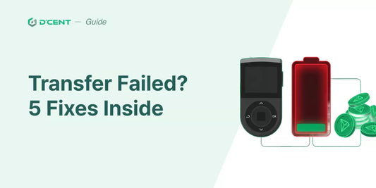 D'CENT Setup Part 2: Understanding Why Transfers Fail