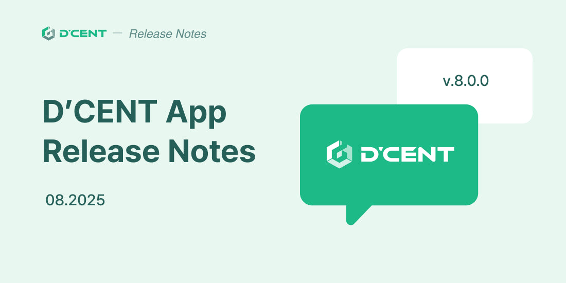 D’CENT Wallet v8.0.0 Update: Enhanced UX, Faster Sync, and New Features
