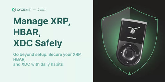 How to Secure XRP, HBAR, and XDC: D'CENT Wallet Management Tips